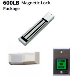 LK-M06L 600 lbs Magnetic Lock, Motion Sensor and Request to Exit button package